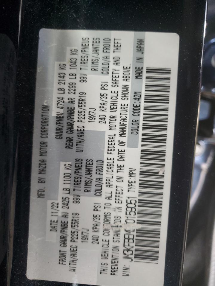 2023 Mazda CX-5 VIN JM3KFBEM9P0159051 Copart auction photo, front end damage thumbnail 13