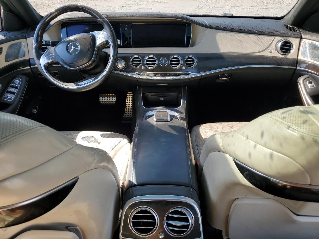 2015 Mercedes-Benz S-klasse VIN WDDUG8CB2FA166635 Copart auction photo, front end damage thumbnail 8