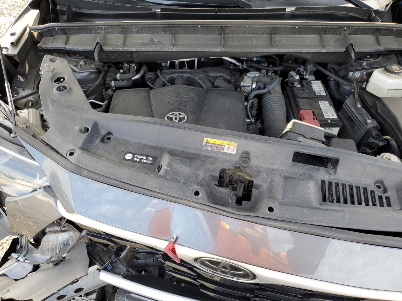2022 Toyota Highlander VIN 5TDGZRBH1NS571920 Copart auction photo, front end damage thumbnail 14