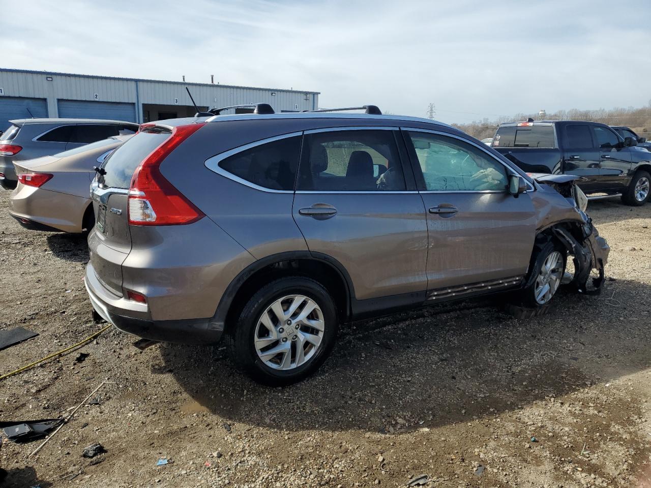 2016 Honda CR-V VIN 5J6RM4H78GL058879 Copart auction photo, front end / side damage thumbnail 3