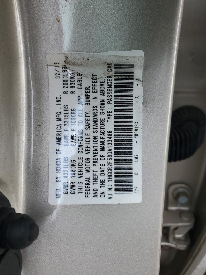 2013 Honda Accord VIN 1HGCR2F59DA133486 Copart auction photo, rear end damage thumbnail 12