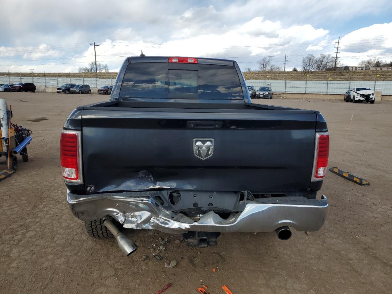 2014 RAM 1500 VIN 1C6RR7NT1ES176230 Copart auction photo, rear end damage thumbnail 6