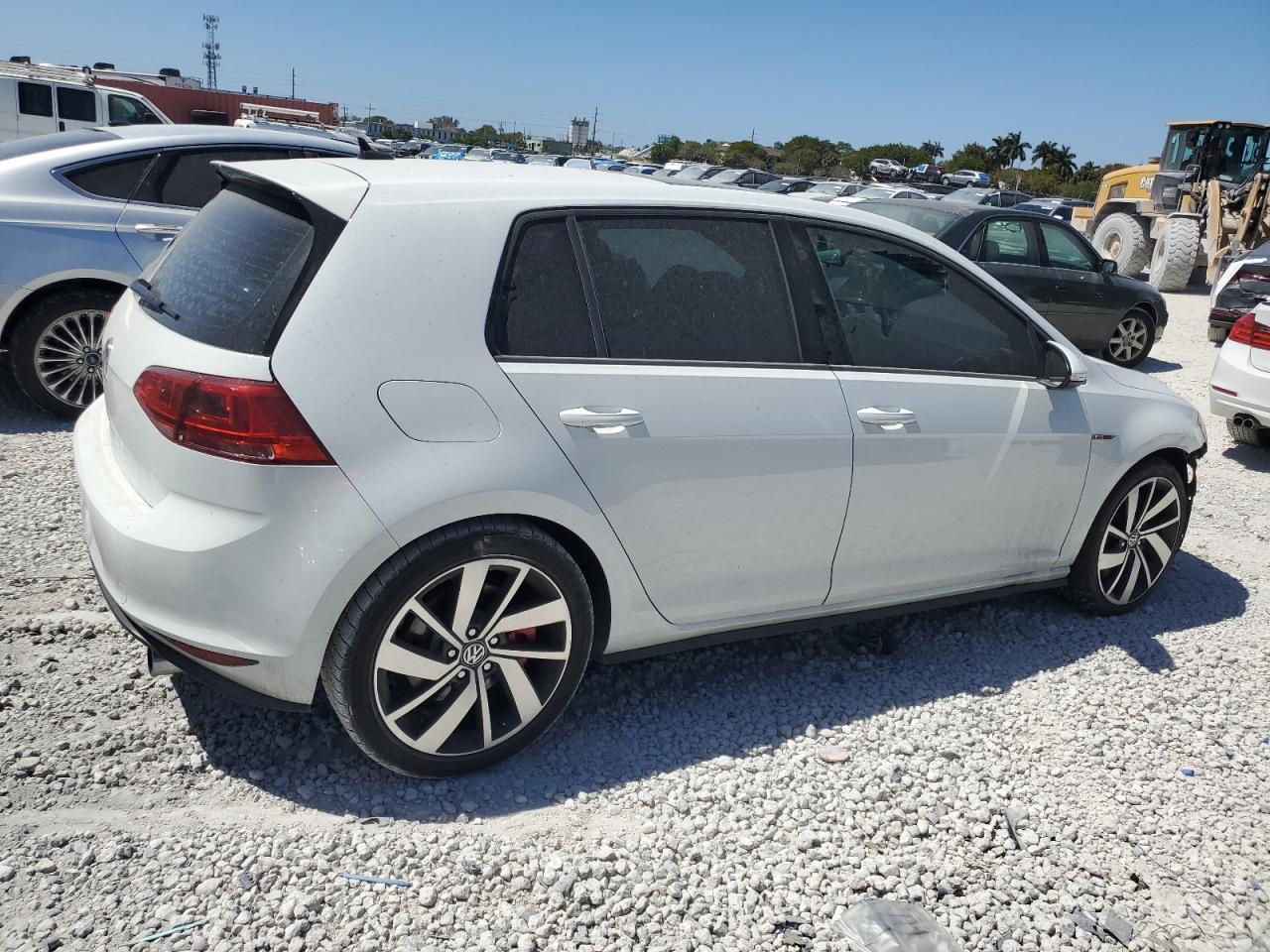 2017 Volkswagen GTI VIN 3VW447AU2HM043227 Copart auction photo, undercarriage / front end damage thumbnail 3