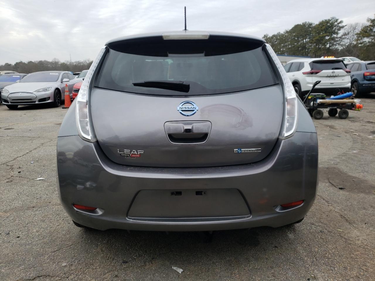 2015 Nissan Leaf VIN 1N4AZ0CPXFC319888 Copart auction photo, front end damage thumbnail 6