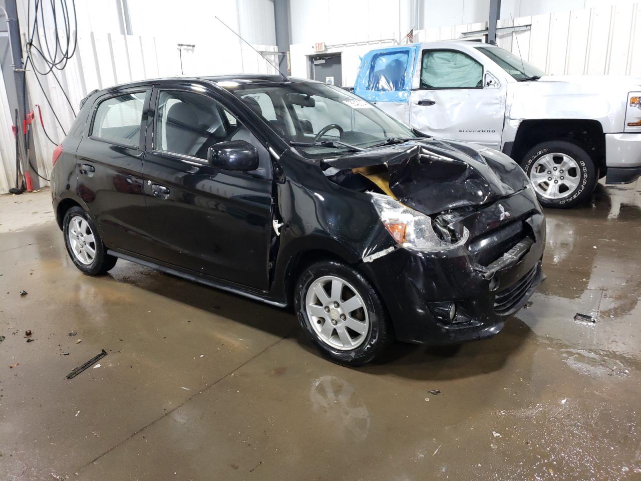 2014 Mitsubishi Mirage VIN ML32A4HJ1EH005696 Copart auction photo, front end damage thumbnail 4