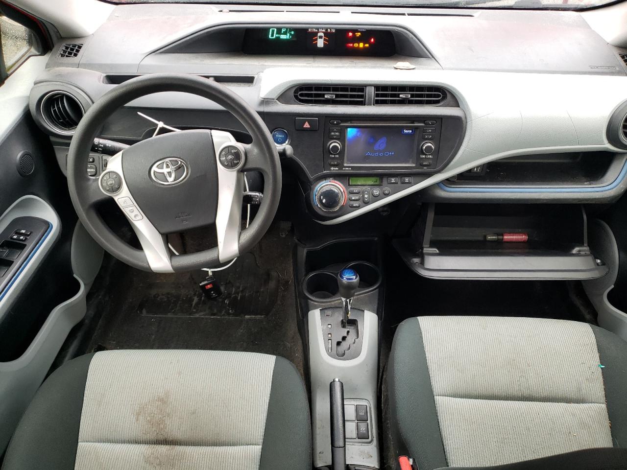 2012 Toyota Prius VIN JTDKDTB3XC1511476 Copart auction photo, side / rear end damage thumbnail 8