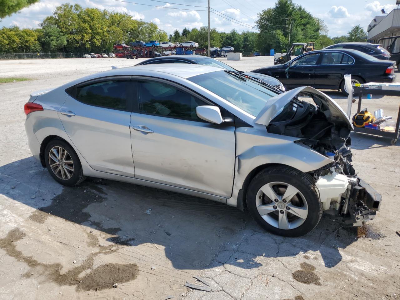 2012 Hyundai Elantra VIN KMHDH4AE3CU449693 Copart auction photo, front end / side damage thumbnail 4