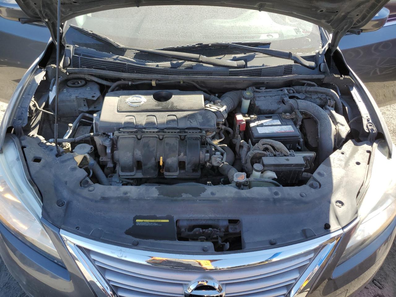2015 Nissan Sentra VIN 3N1AB7AP8FL640068 Copart auction photo, side / rear end damage thumbnail 11