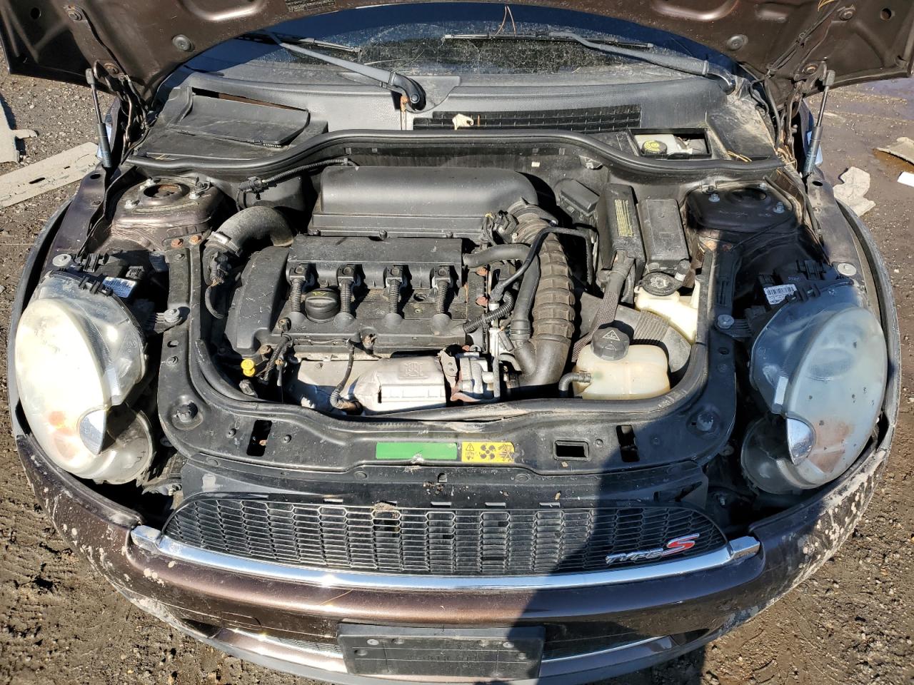 2008 MINI Cooper VIN WMWMM33518TP87370 Copart auction photo, rear end / front end damage thumbnail 13