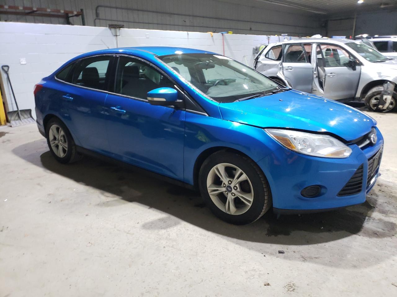 2014 Ford Focus VIN 1FADP3F22EL456794 Copart auction photo, side / front end damage thumbnail 4