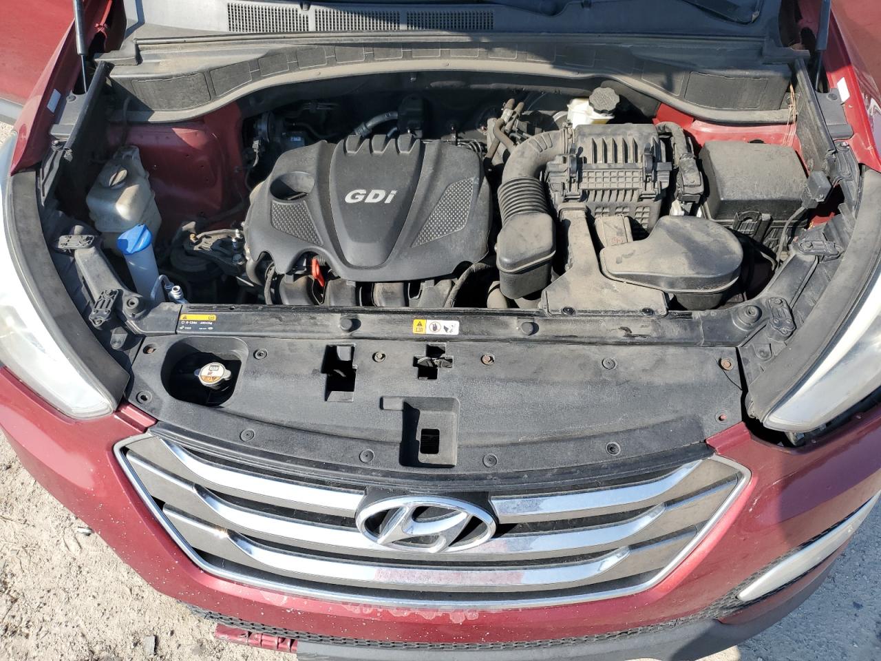 2014 Hyundai Santa Fe VIN 5XYZU3LB0EG133711 Copart auction photo, front end damage thumbnail 12