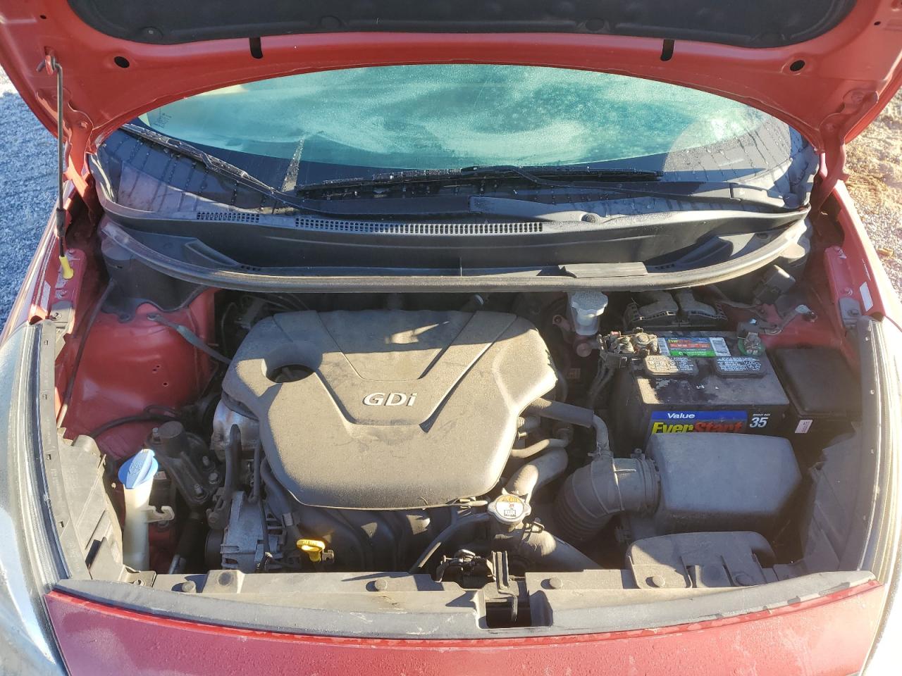 2013 KIA Rio VIN KNADN4A35D6296345 Copart auction photo, front end / side damage thumbnail 11