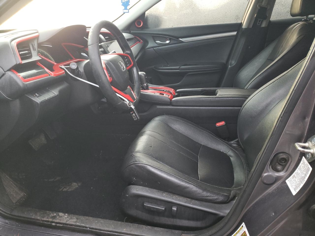 2016 Honda Civic VIN 19XFC1F7XGE030006 Copart auction photo, front end / side damage thumbnail 7