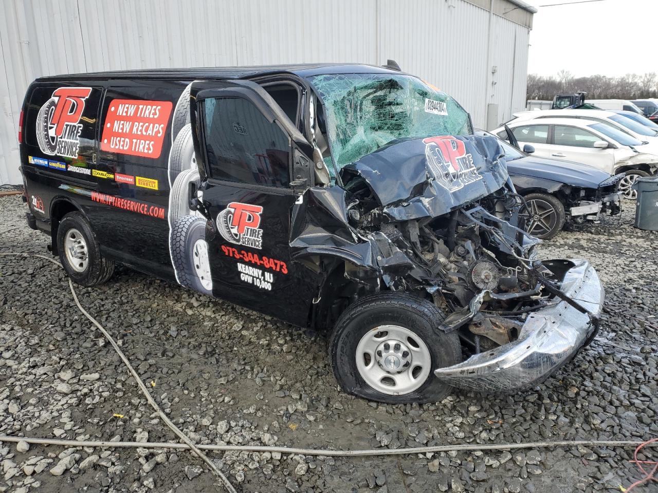 2016 Chevrolet Express VIN 1GCWGAFF4G1153427 Copart auction photo, front end damage thumbnail 4
