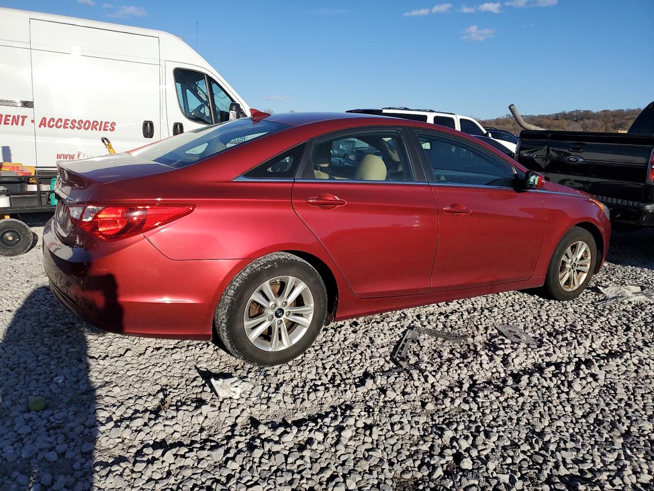 2012 Hyundai Sonata VIN 5NPEB4ACXCH319199 Copart auction photo, burn - engine damage thumbnail 3