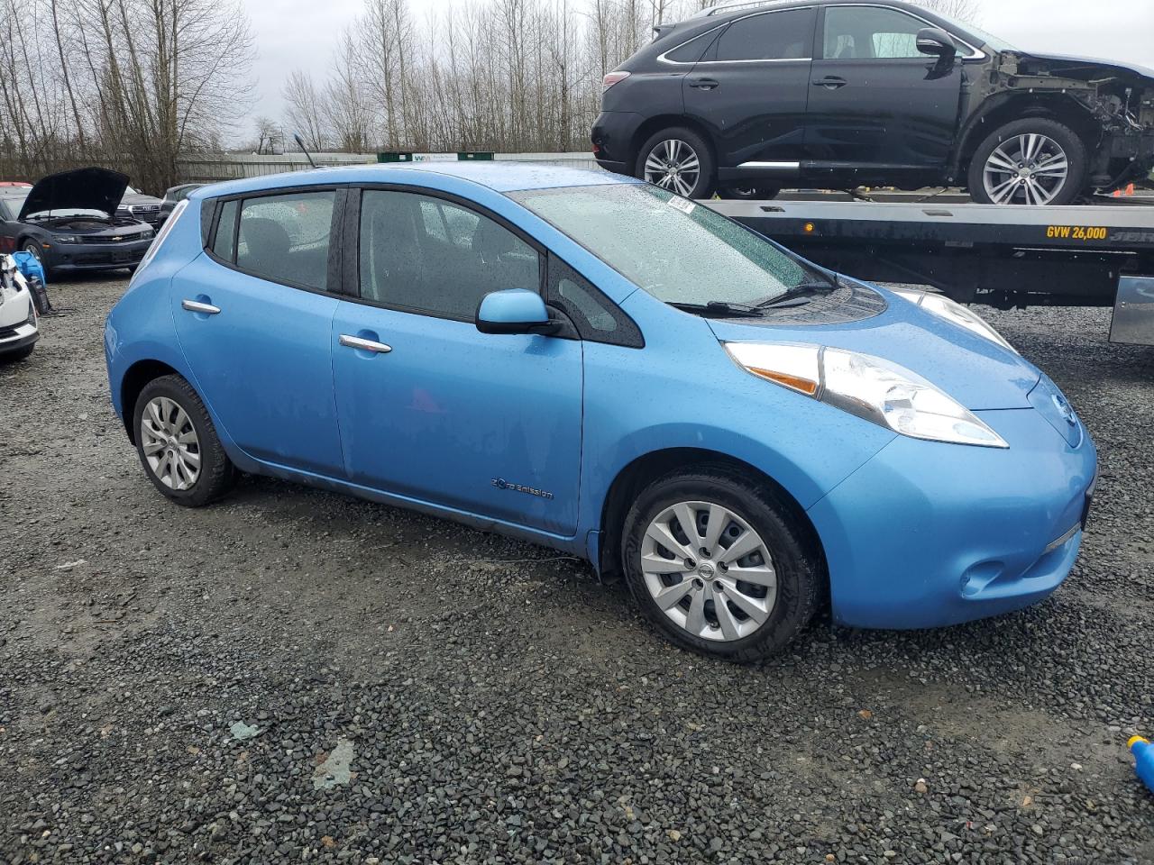 2014 Nissan Leaf VIN 1N4AZ0CPXEC333675 Copart auction photo, rear end damage thumbnail 4
