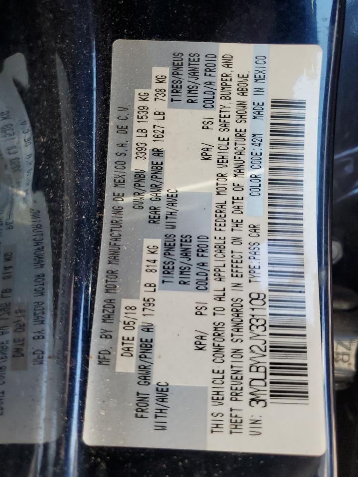 2018 Toyota Yaris VIN 3MYDLBYV2JY331109 Copart auction photo, front end damage thumbnail 12