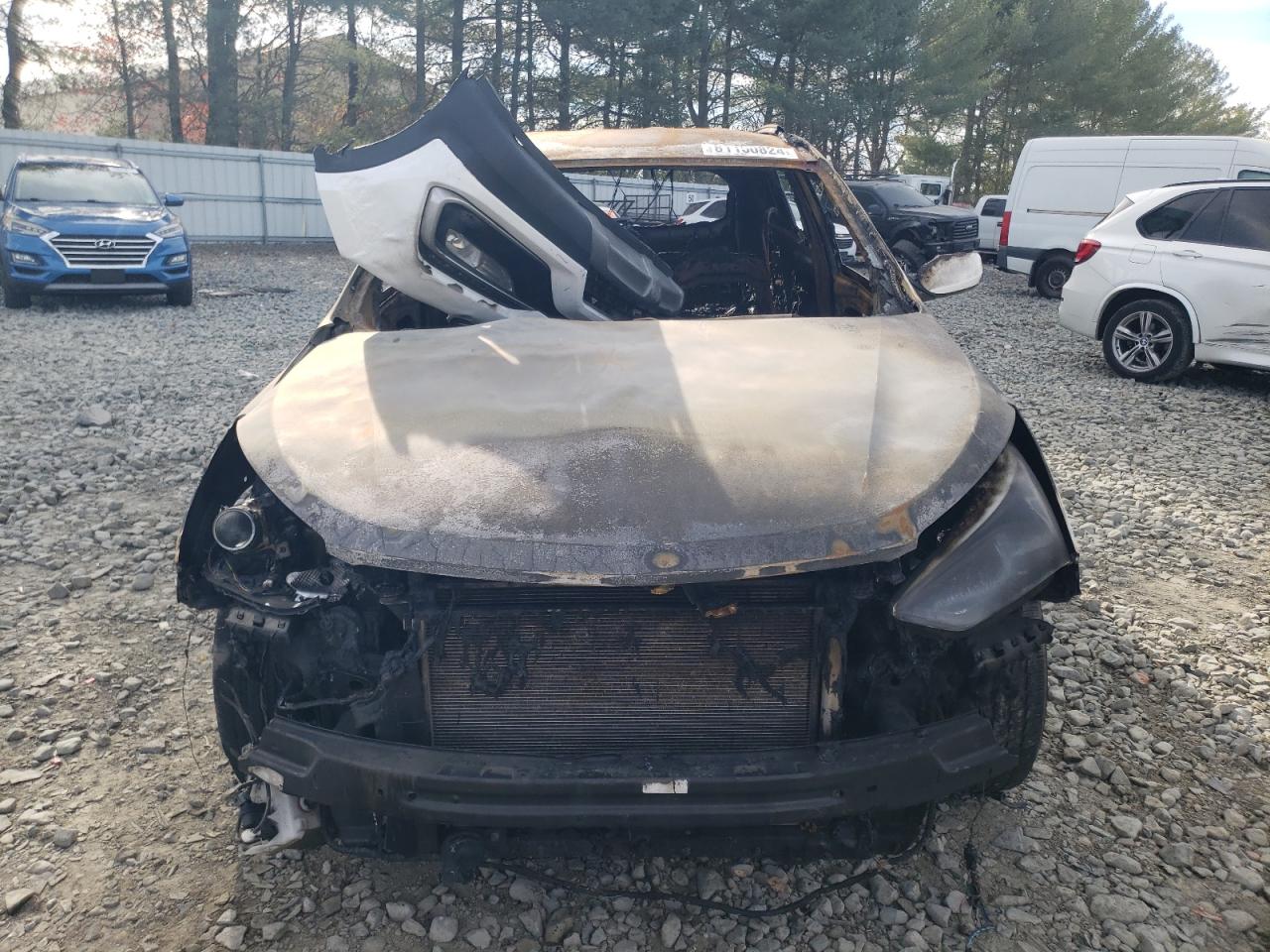 2017 Hyundai Santa Fe VIN 5NMZUDLBXHH020963 Copart auction photo, burn damage thumbnail 5