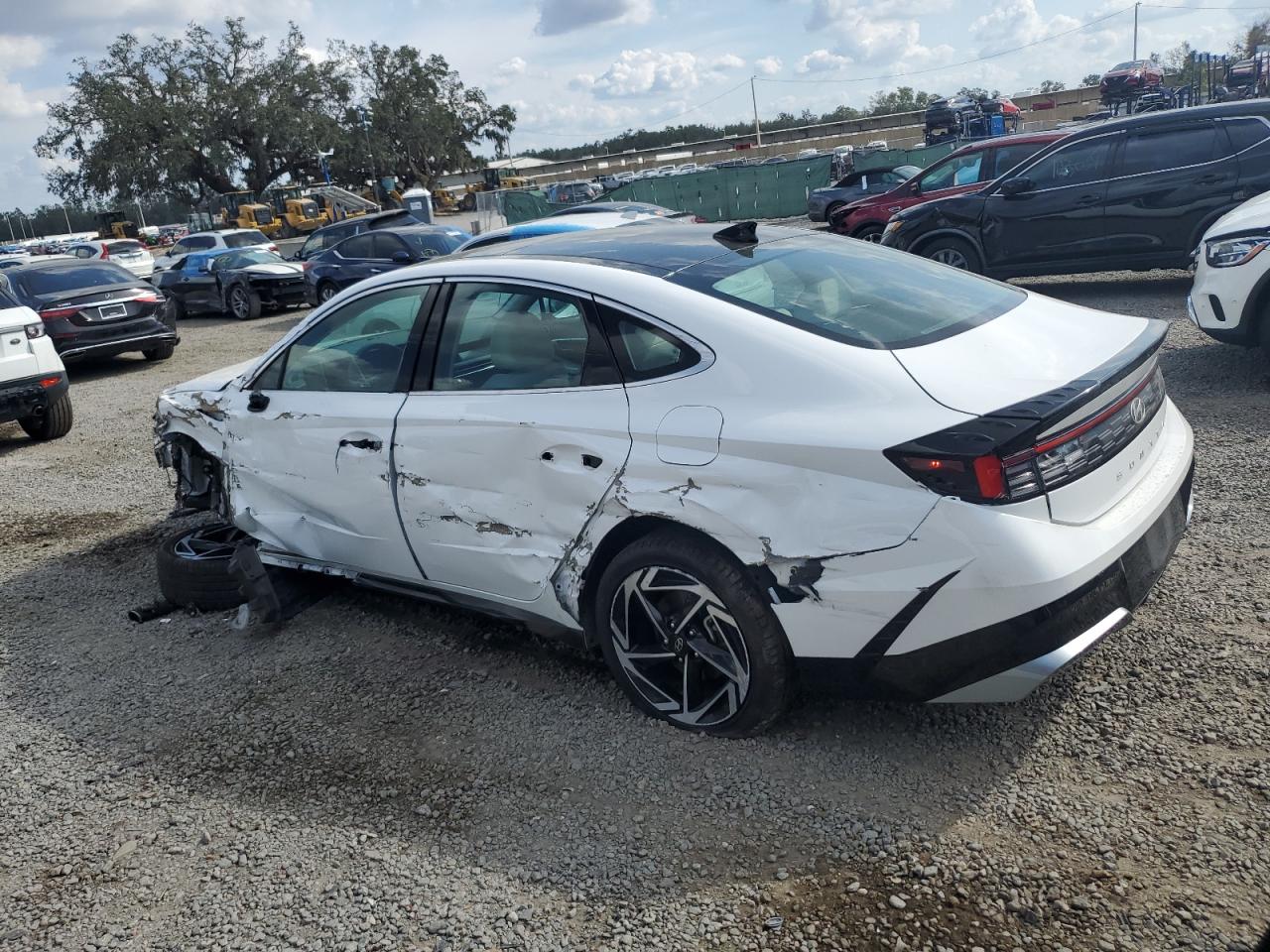 2024 Hyundai Sonata VIN KMHL14JA0RA357772 Copart auction photo, front end / side damage thumbnail 2