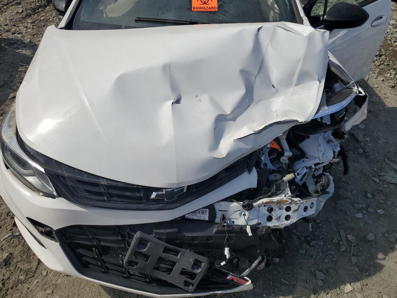 2018 Chevrolet Cruze VIN 1G1BE5SM5J7167589 Copart auction photo, front end / side damage thumbnail 11