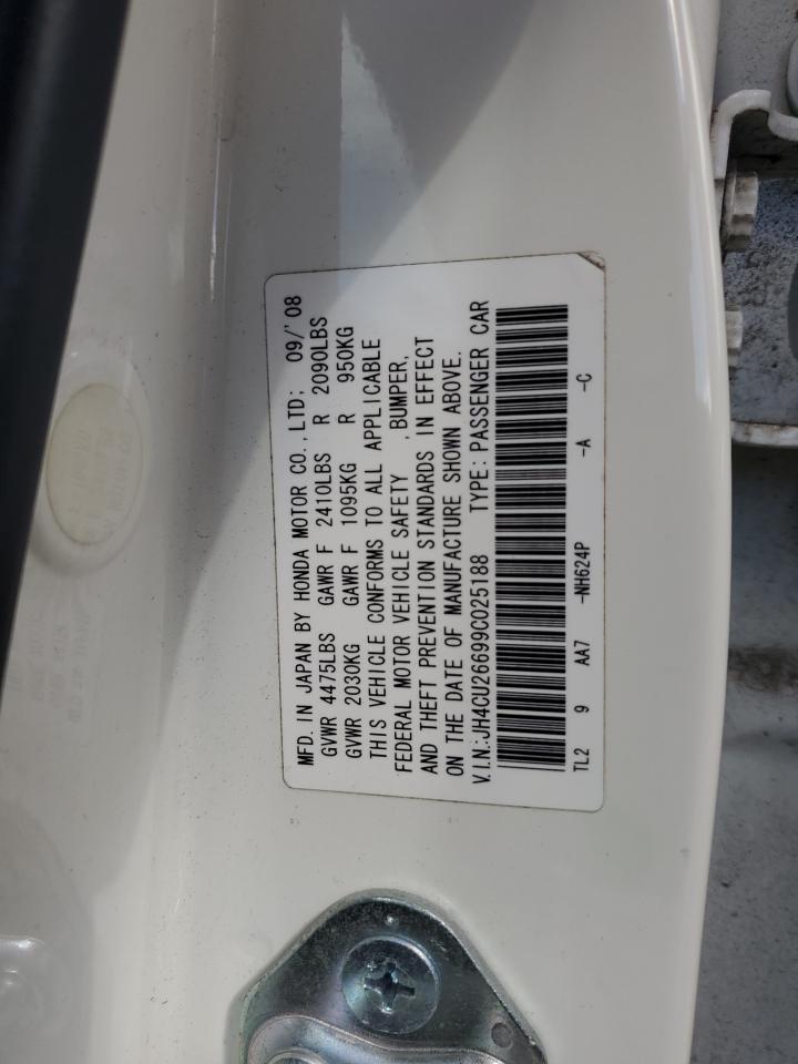 2009 Acura TSX VIN JH4CU26699C025188 Copart auction photo, front end damage thumbnail 12