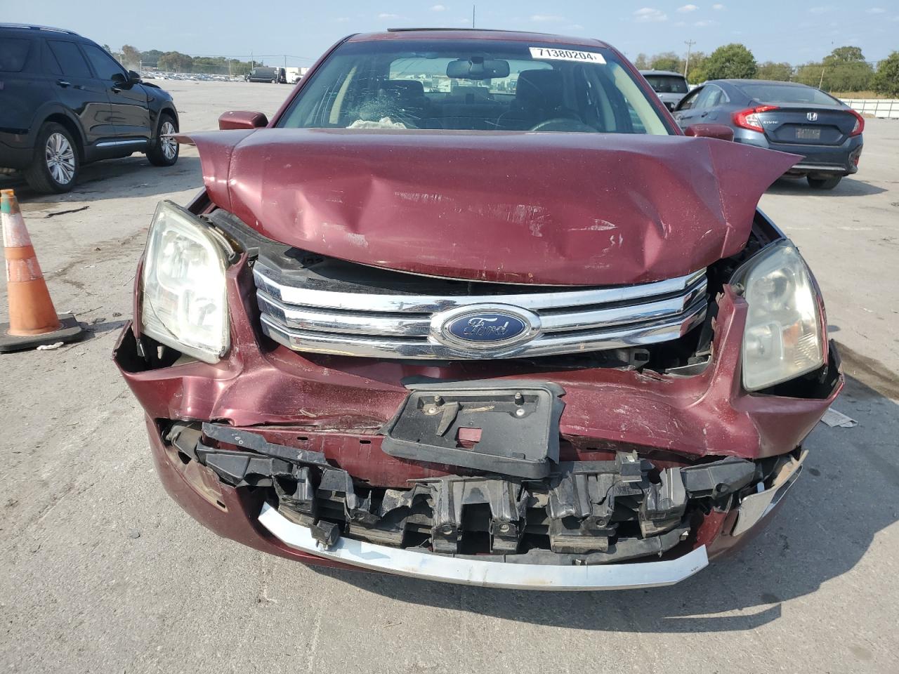 2007 Ford Fusion VIN 3FAHP08197R136154 Copart auction photo, front end damage thumbnail 5
