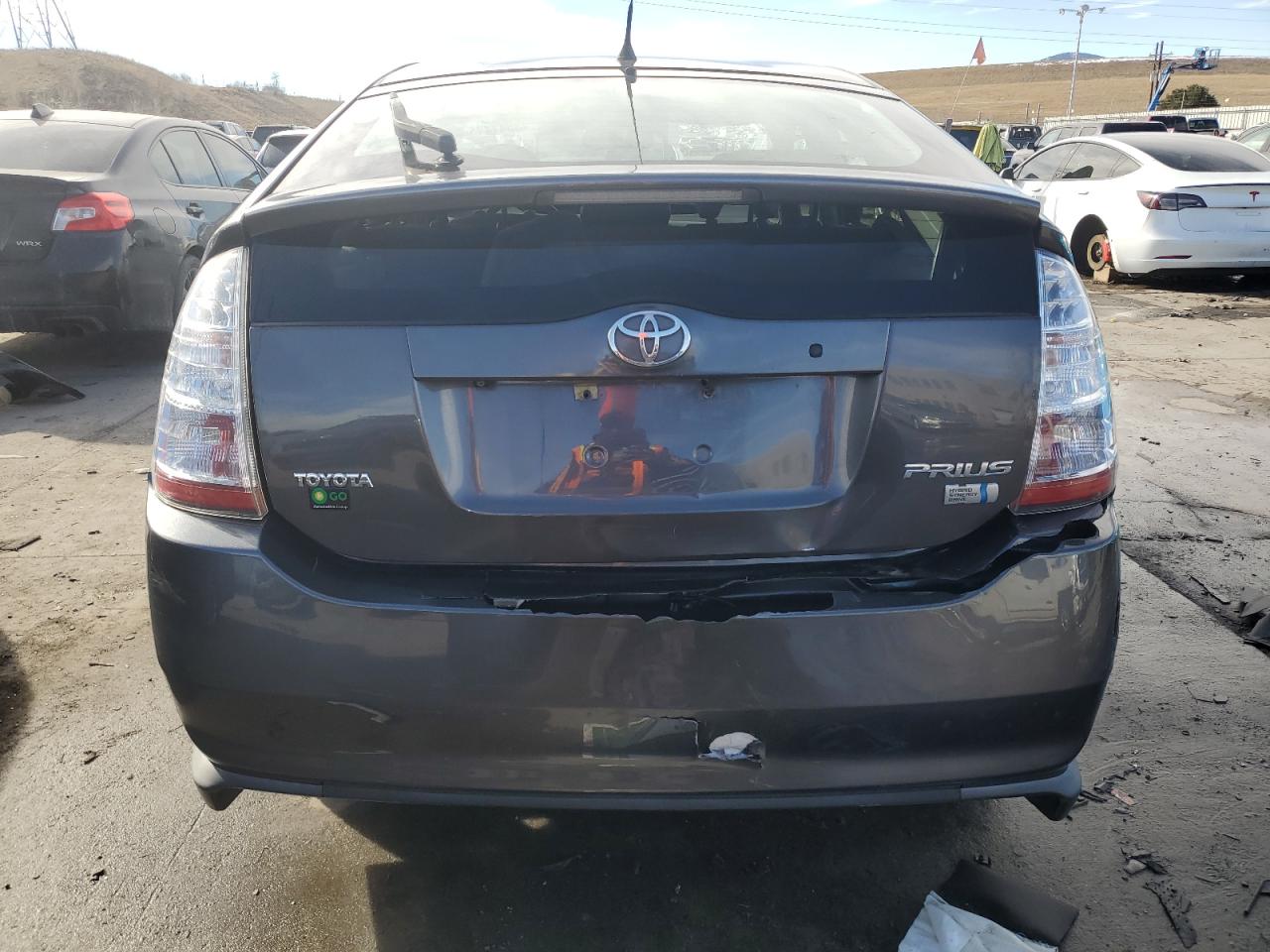 2009 Toyota Prius VIN JTDKB20U293497033 Copart auction photo, rear end / side damage thumbnail 6