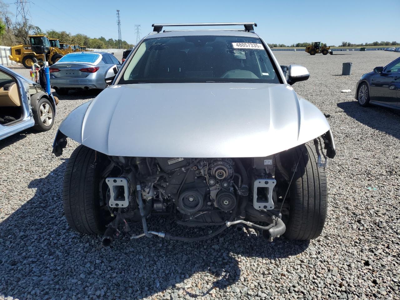 2021 Audi Q5 VIN WA1BAAFY4M2013606 Copart auction photo, front end damage thumbnail 5