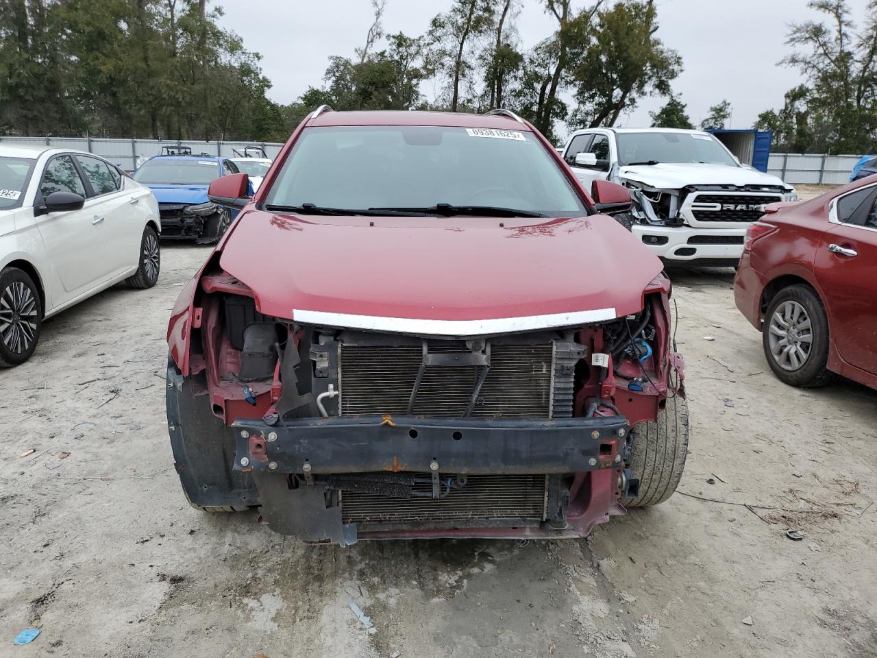 2012 Cadillac SRX VIN 3GYFNBE37CS516471 Copart auction photo, front end damage thumbnail 5