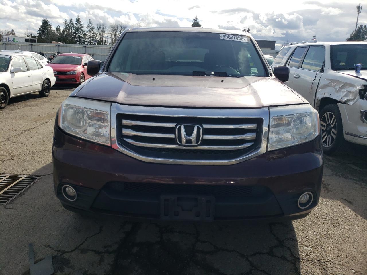 2014 Honda Pilot VIN 5FNYF4H51EB045515 Copart auction photo, rear end damage thumbnail 5