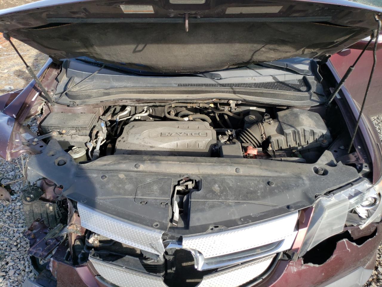 2008 Acura MDX VIN 2HNYD28688H556442 Copart auction photo, front end / side damage thumbnail 12