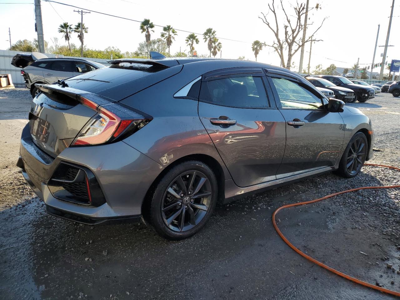 2020 Honda Civic VIN SHHFK7H87LU215001 Copart auction photo, side / rear end damage thumbnail 3