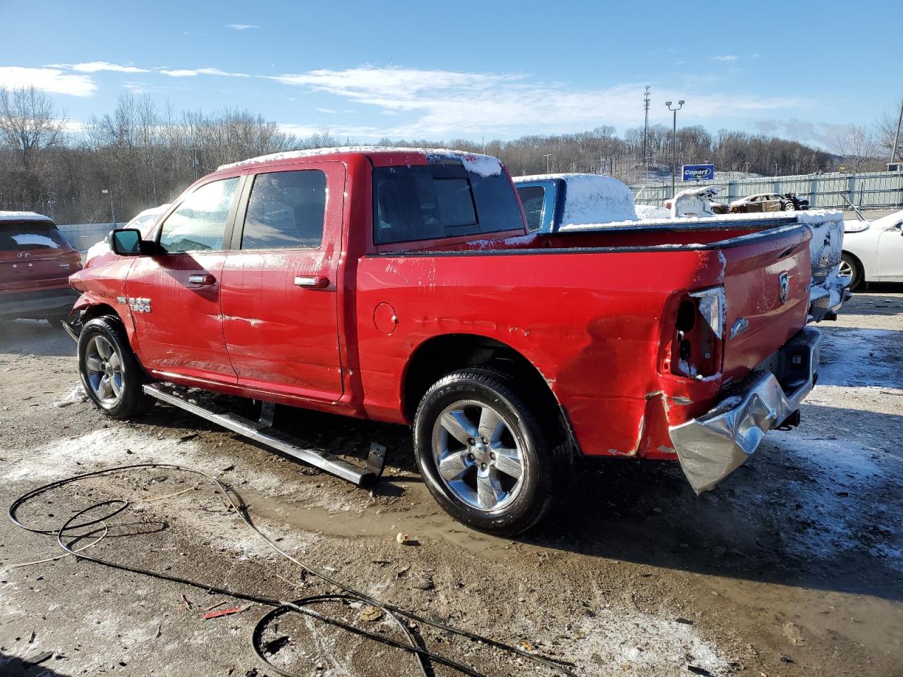 2016 RAM 1500 VIN 3C6RR7LT9GG194973 Copart auction photo, front end / rear end damage thumbnail 2