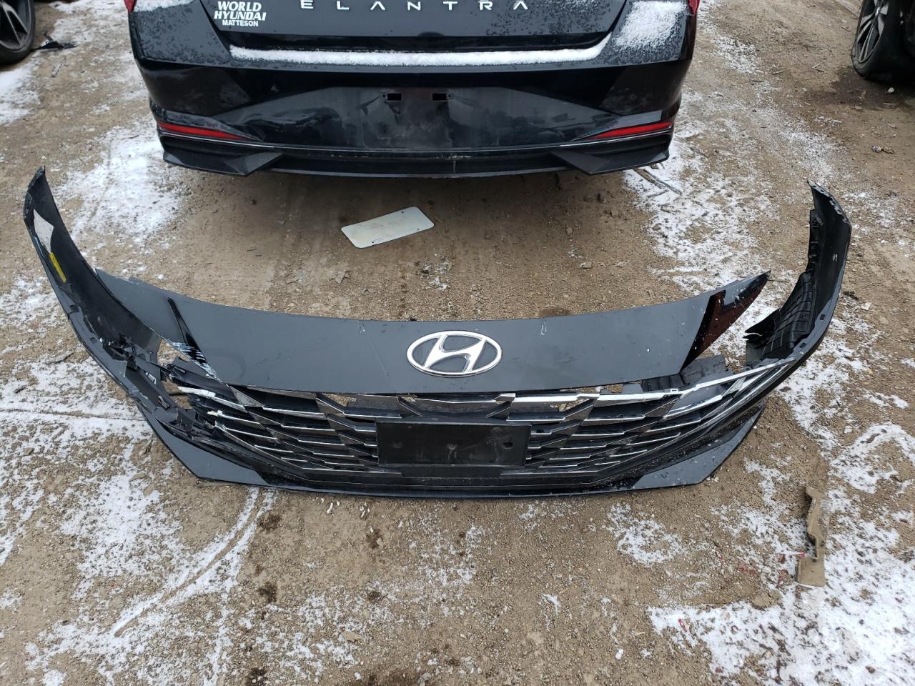 2021 Hyundai Elantra VIN 5NPLN4AG0MH027337 Copart auction photo, front end damage thumbnail 12
