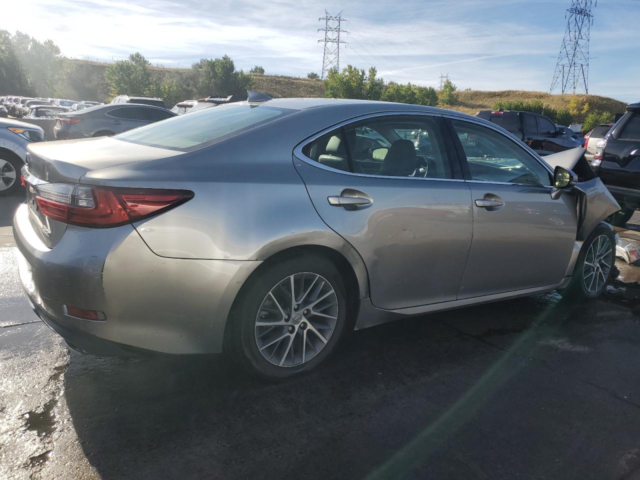 2016 Lexus ES VIN JTHBK1GG6G2230232 Copart auction photo, front end / side damage thumbnail 3
