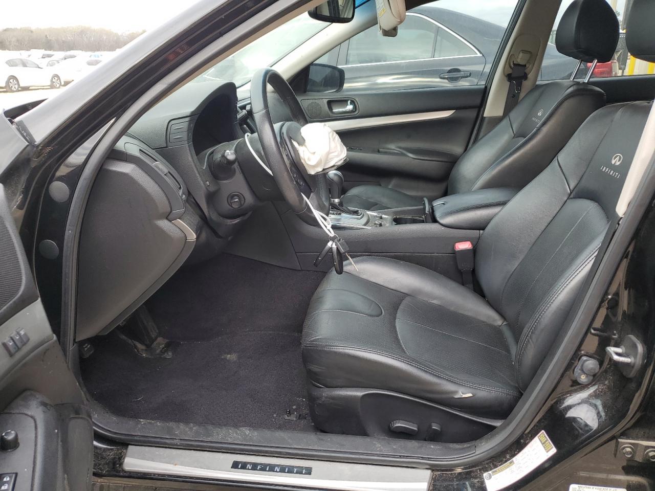 2013 Infiniti G VIN JN1CV6AP9DM304541 Copart auction photo, front end damage thumbnail 7