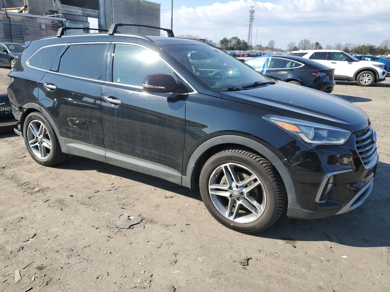 2017 Hyundai Santa Fe VIN KM8SR4HF3HU249147 Copart auction photo, rear end damage thumbnail 4