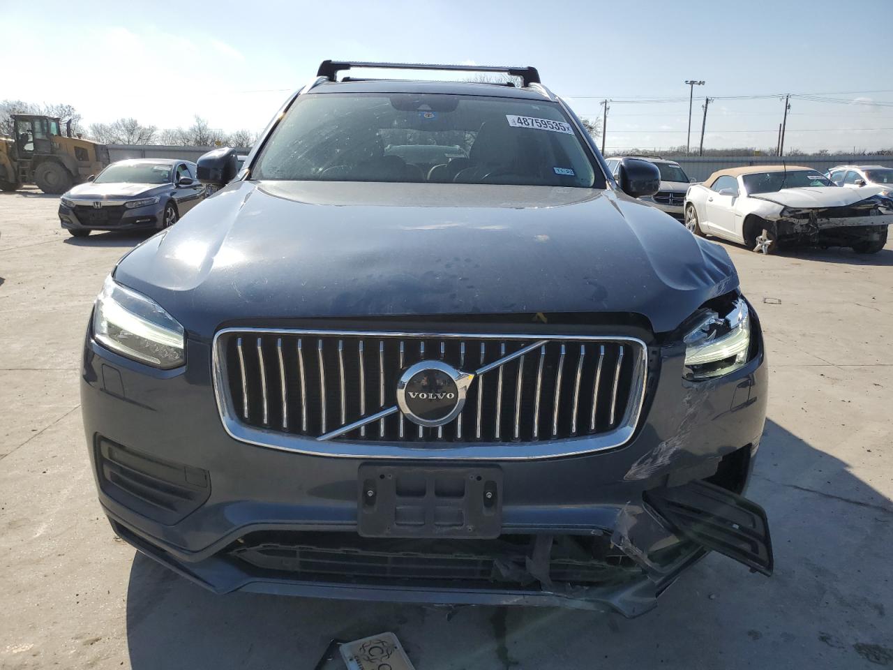 2021 Volvo XC90 VIN YV4A221K8M1680267 Copart auction photo, front end / hail damage thumbnail 5