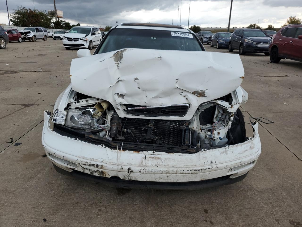 1995 Acura Legend VIN JH4KA7663SC007776 Copart auction photo, front end / hail damage thumbnail 5