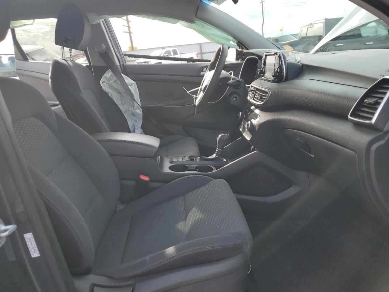 2019 Hyundai Tucson VIN KM8J23A44KU887966 Copart auction photo, side / front end damage thumbnail 7