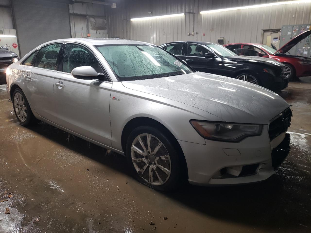 2014 Audi A6 VIN WAUFGAFC5EN109641 Copart auction photo, front end damage thumbnail 4
