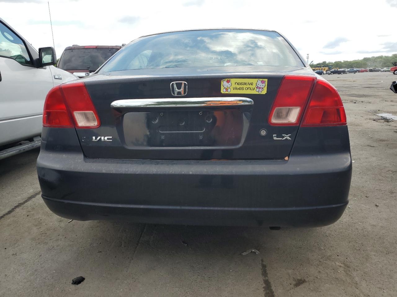 2001 Honda Civic VIN 2HGES16541H600379 Copart auction photo, front end damage thumbnail 6