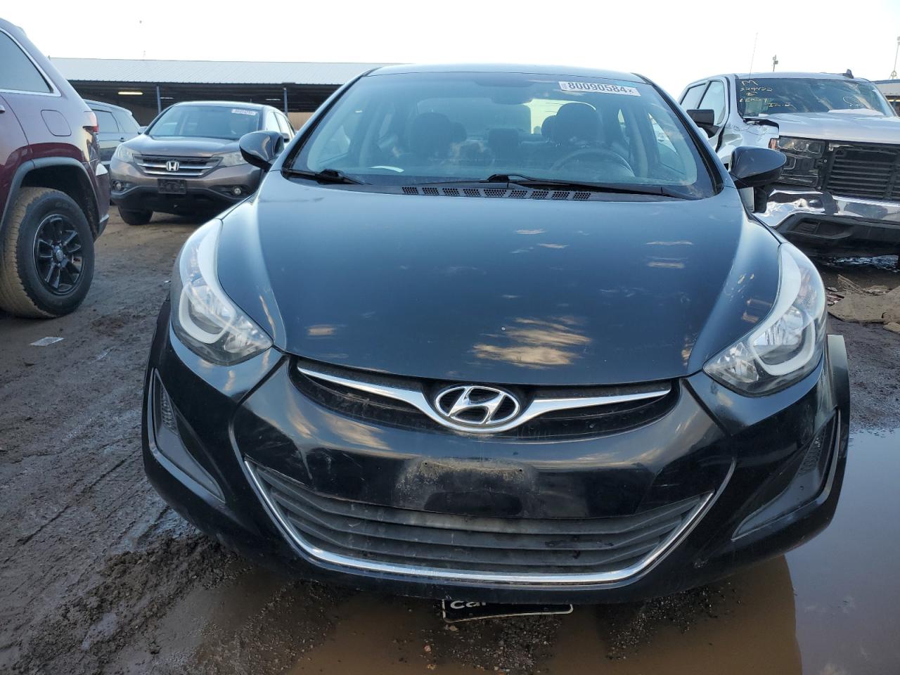 2015 Hyundai Elantra VIN 5NPDH4AEXFH585256 Copart auction photo, vandalism damage thumbnail 5