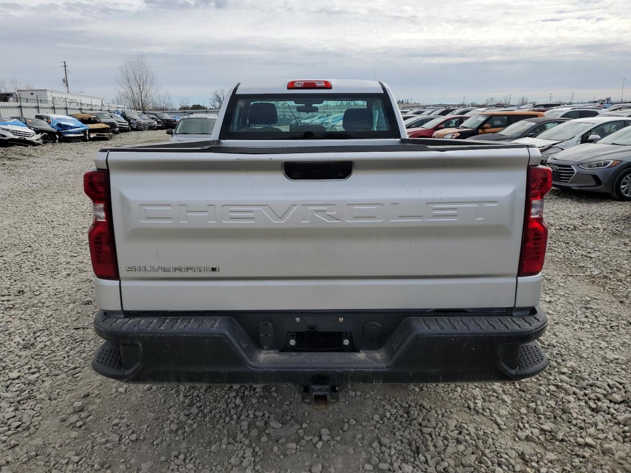 2021 Chevrolet Silverado VIN 3GCNWAEF1MG168996 Copart auction photo, rear end / side damage thumbnail 6