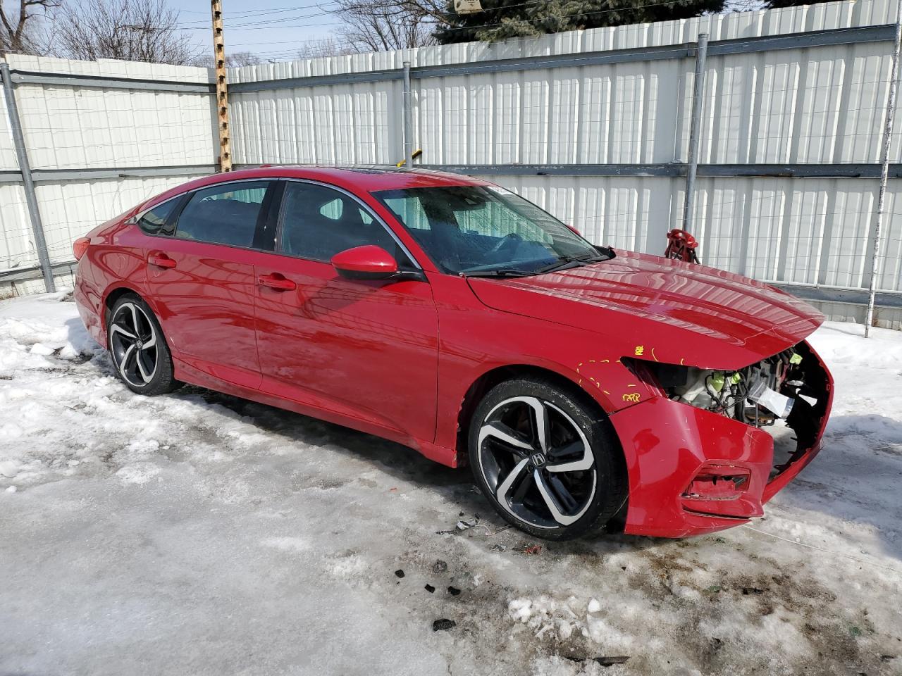 2018 Honda Accord VIN 1HGCV2F3XJA015274 Copart auction photo, front end damage thumbnail 4