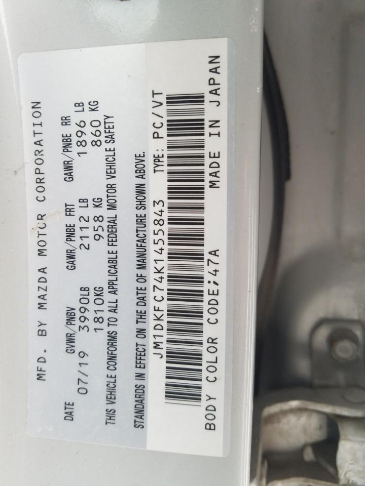 2019 Mazda CX-3 VIN JM1DKFC74K1455843 Copart auction photo, front end damage thumbnail 13