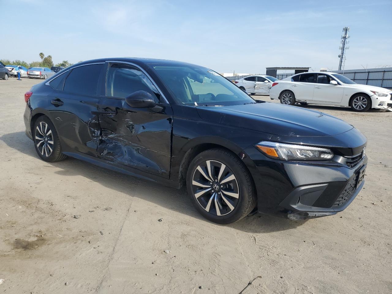 2024 Honda Civic VIN 2HGFE1F72RH321120 Copart auction photo, side / front end damage thumbnail 4