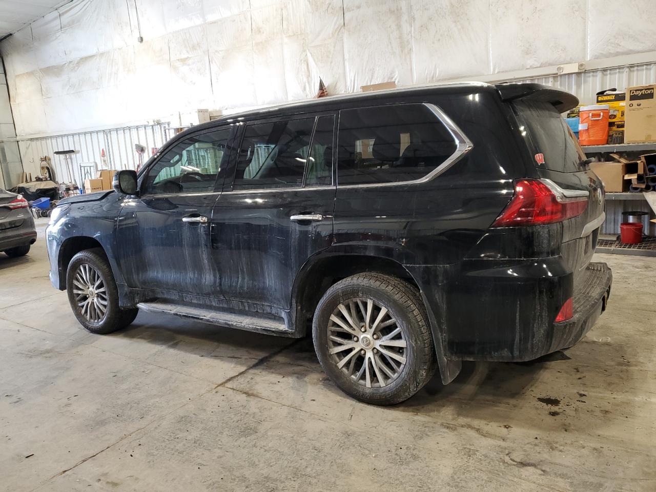 2019 Lexus LX VIN JTJHY7AX3K4290825 Copart auction photo, side damage thumbnail 2