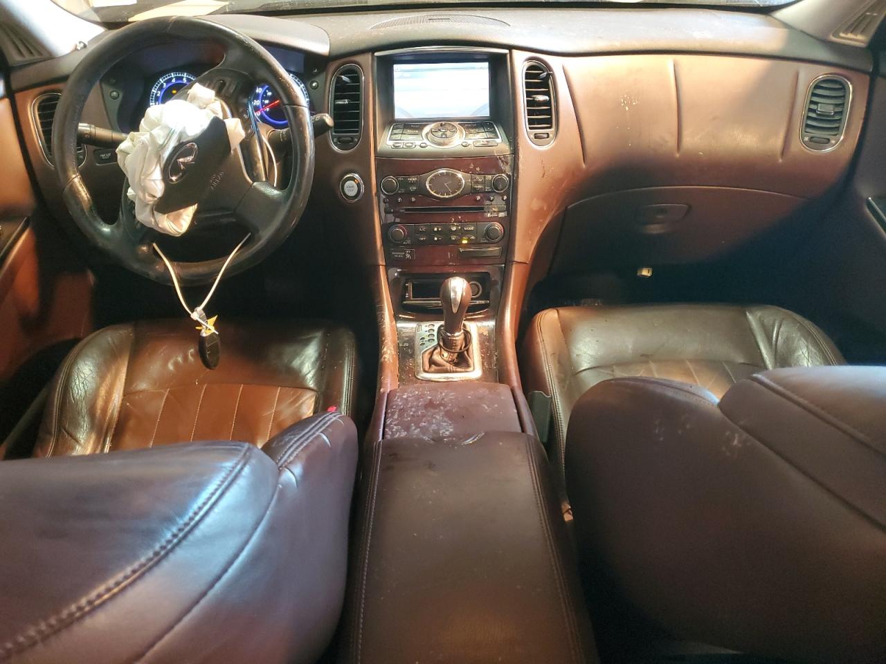 2008 Infiniti EX VIN JNKAJ09F58M357458 Copart auction photo, front end / side damage thumbnail 8