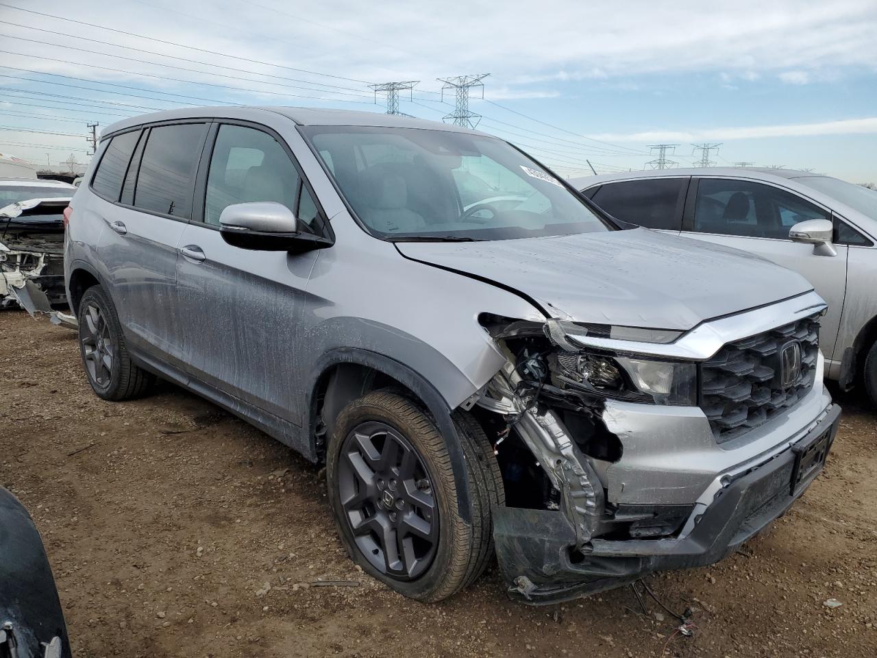 2022 Honda Passport VIN 5FNYF8H52NB021277 Copart auction photo, front end damage thumbnail 4